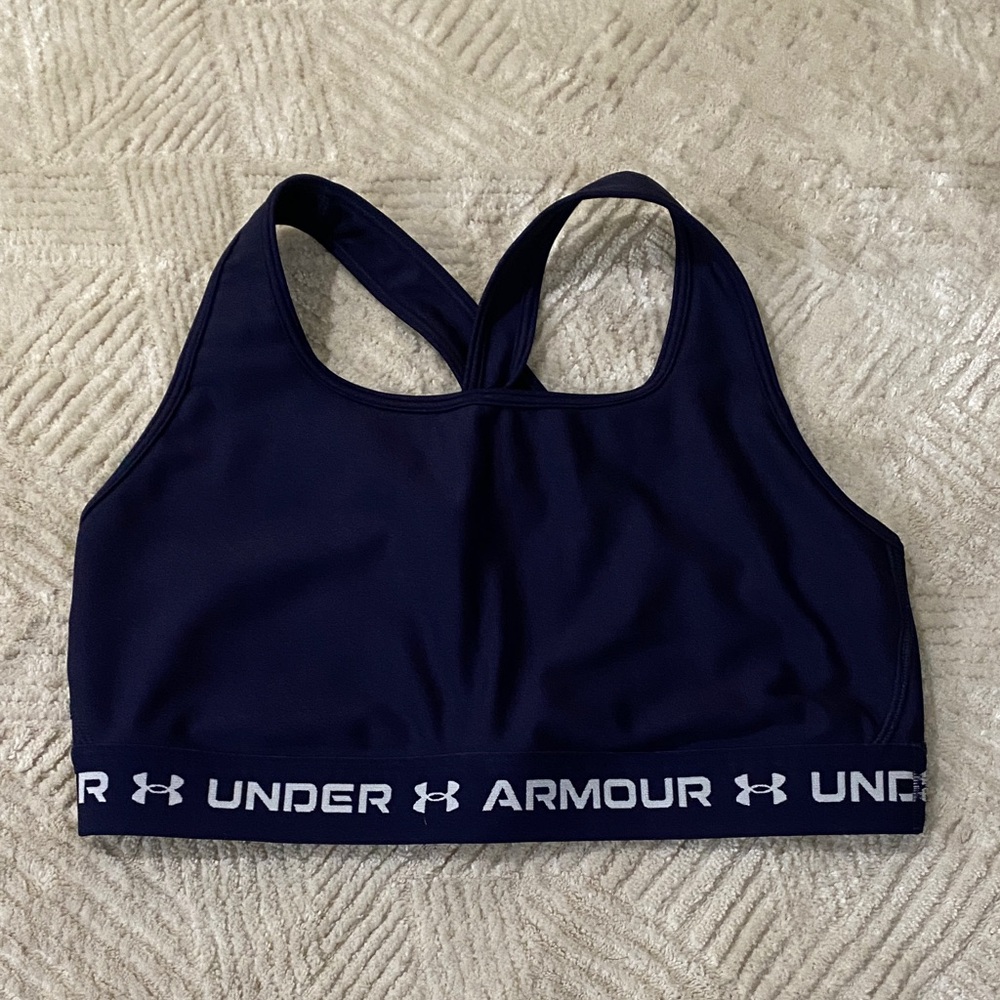 Under Armour Womens Navy Blue Sports Bra